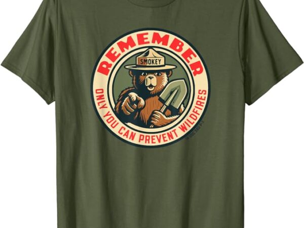 Remember only you vintage smokey bear seal retro t-shirt