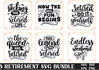 Retirement SVG Bundle, Happy Retirement SVG, Retirement Quotes SVG, Officially Retired svg, Digital File, Instant download