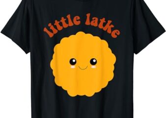 Retro Hanukkah Little Latke Baby Happy Hanukkah Pajamas Kids T-Shirt