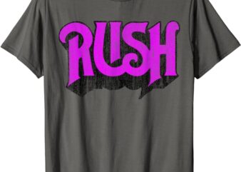 Rush Distressed Logo Rock Music Band T-Shirt