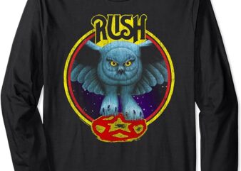 Rush Fly By Night Circle Rock Music Band Long Sleeve T-Shirt