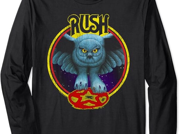Rush fly by night circle rock music band long sleeve t-shirt