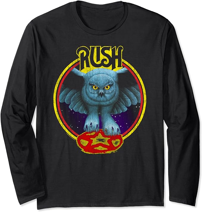 Rush Fly By Night Circle Rock Music Band Long Sleeve T-Shirt