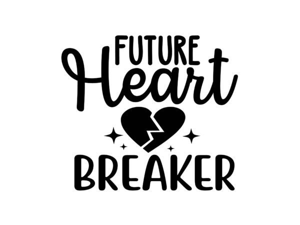 Future heart breaker t shirt graphic design