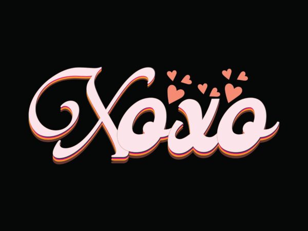 Xoxo valentine graphic t shirt