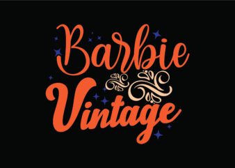 Barbie Vintage t shirt template
