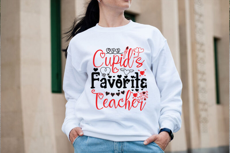 Cupid’s Favorite Teacher SVG design, Cupid’s Favorite Teacher SVG cut file, Valentines svg bundle design, Valentines Day Svg design, Happy