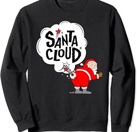 Santa claus funny farting ugly christmas shirt sweatshirt