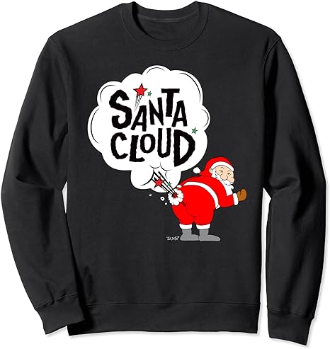 Santa Claus Funny Farting Ugly Christmas Shirt Sweatshirt