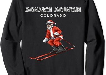 Santa Claus – Monarch Mountain USA Ski Retro Gift Sweatshirt
