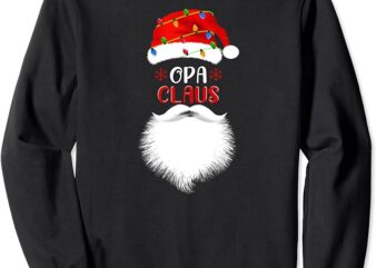 Santa Opa Claus Ugly Christmas Family Matching Pajama Sweatshirt