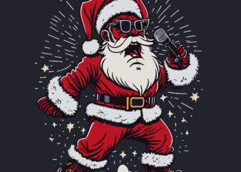 Funny Santa Singing On CHristmas Holiday