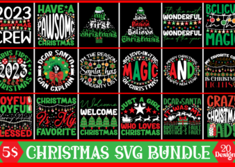 Christmas 2023 SVG Bundle.