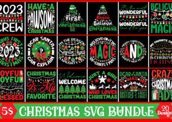 Christmas 2023 SVG Bundle. t shirt vector file