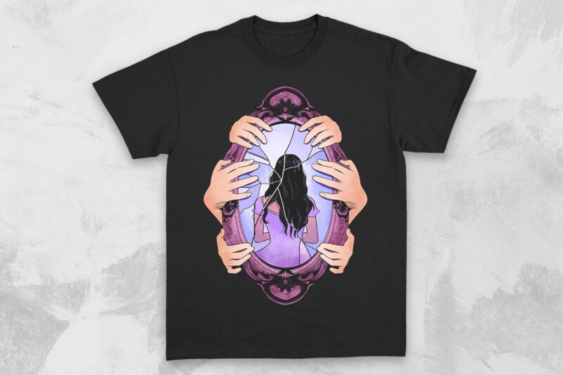 Psychic Surreal T-shirt Designs Bundle, Mental Health T-shirt Designs