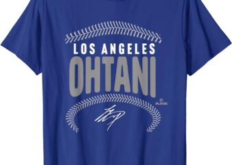 Shohei Ohtani Los Angeles Name & Number (Front & Back) MLBPA T-Shirt