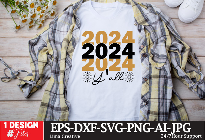 2024 Y’all T-shirt Design