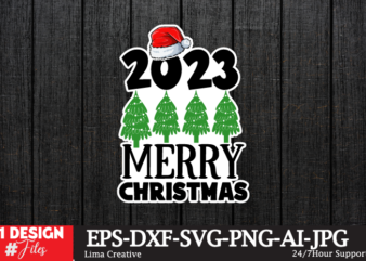 2023 Merry Christmas Sticker Sticker DEsign,Christmas SVG ,Christmas Christmas T-shirt Design