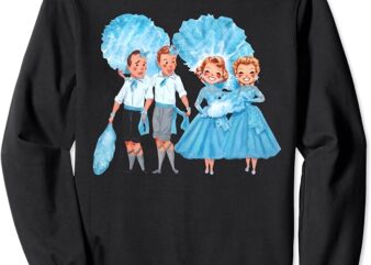 Sisters White Christmas Movie 1954 Xmas Snow Holiday Pajamas Sweatshirt