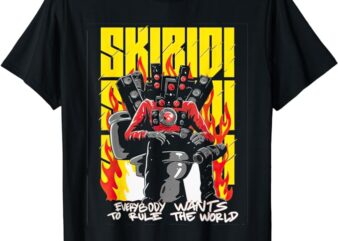 Skibidi Toilet Costume Camera man Shirt Speaker man, TV man T-Shirt