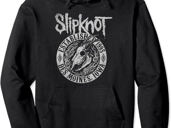 Slipknot goat flames pullover hoodie t shirt template vector