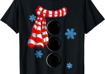 Snowflake Snowman Costumes Christmas Family Matching Kids T-Shirt