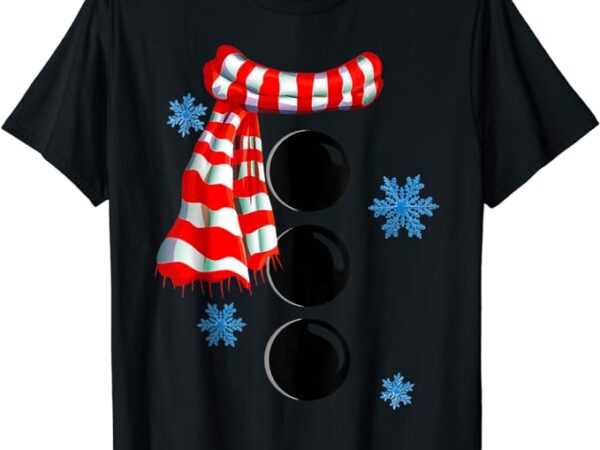 Snowflake snowman costumes christmas family matching kids t-shirt