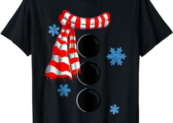 Snowflake Snowman Costumes Christmas Family Matching Kids T-Shirt