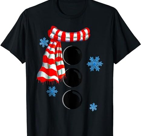 Snowflake snowman costumes christmas family matching kids t-shirt