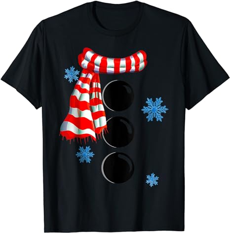 Snowflake Snowman Costumes Christmas Family Matching Kids T-Shirt