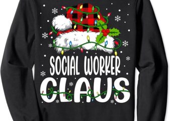 Social Worker Santa Claus Funny School Worker Christmas Sweatshirt