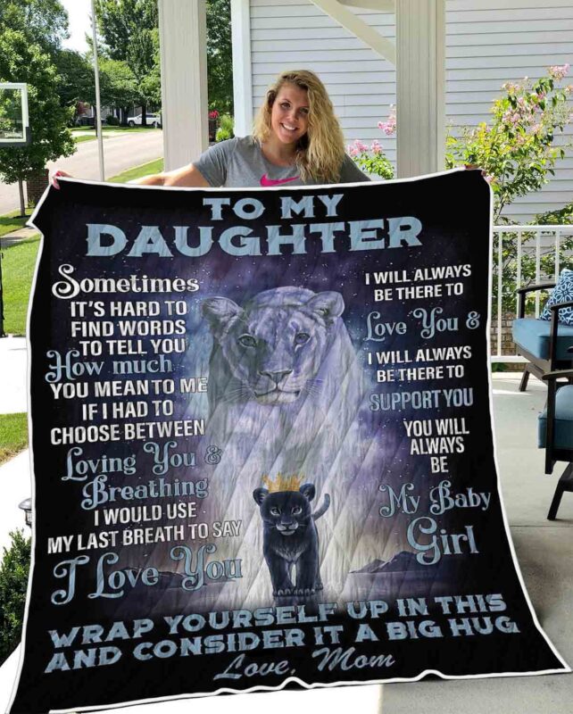 Daughter Black Lion Blanket Design Wrap YourSelf Up In This and Consider It a Big Hug Quilting JPG