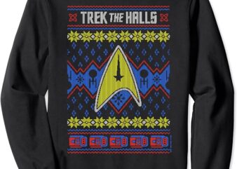 Star Trek Trek the Halls Ugly Christmas Sweatshirt