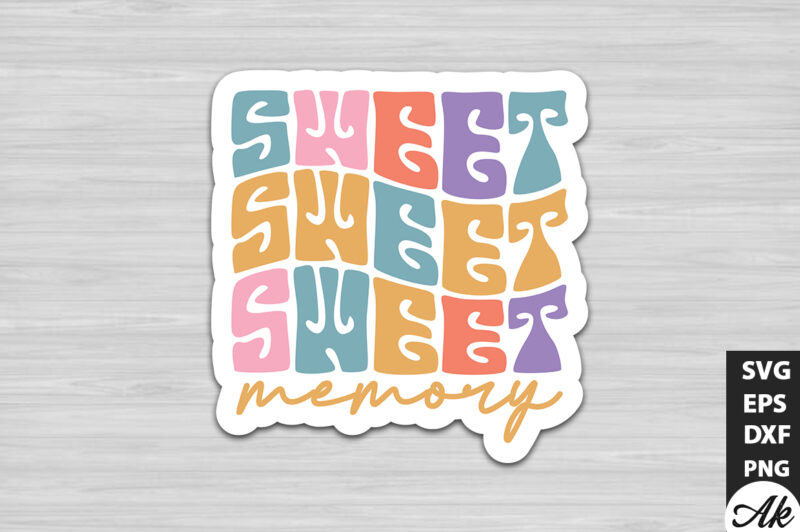 Sweet memory Retro Stickers