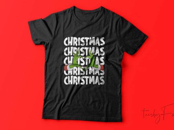 Christmas unique| t- shirt design for sale
