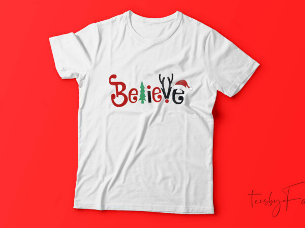 Happy christmas| t- shirt design for sale
