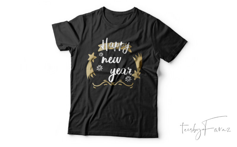Happy New Year 2024| T-shirt design for sale