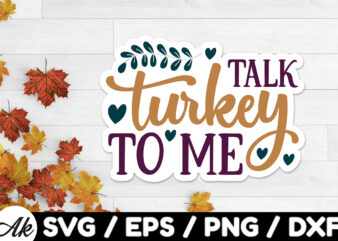 Talk turkey to me Stickers Design