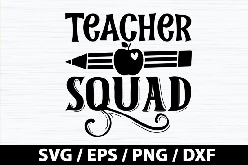 Teacher squad SVG