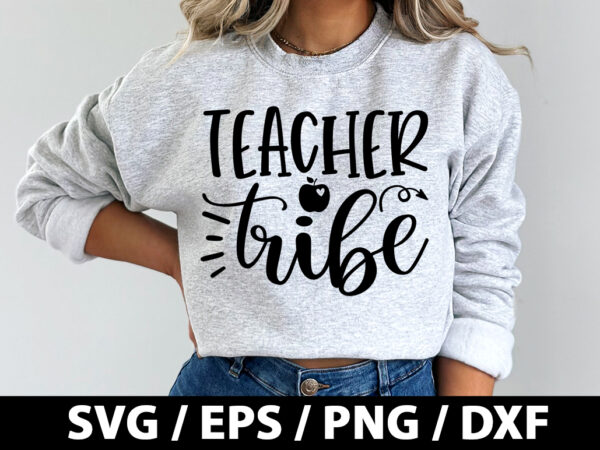 Teacher tribe svg t shirt designs for sale