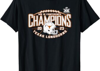 Texas Longhorns Big 12 Champs 2023 Football Helmet T-Shirt