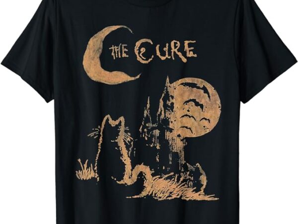 The cure cat moon t-shirt