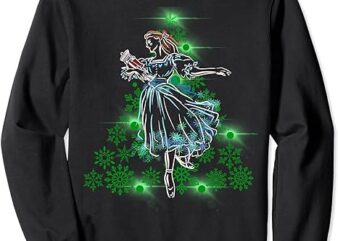 The Nutcracker Ballet and Clara Marie Christmas Tree Dance Sweatshirt