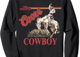 The Original Coors Cowboy Cowboy Riding Desert Western Sweatshirt