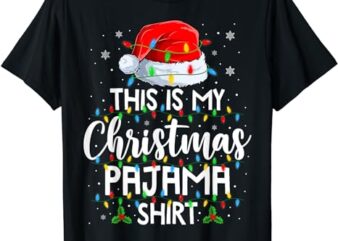 This Is My Christmas Pajama Shirt Lights Men Women Kid T-Shirt