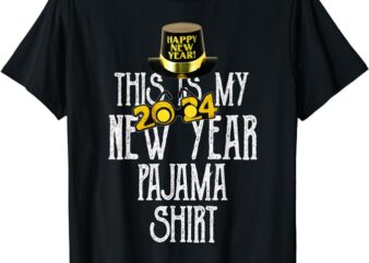 This Is My New Year 2024 Pajama, Boy Girl Christmas T-Shirt