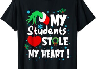 Tis The Season Christmas Funny My Students Stole My Heart T-Shirt