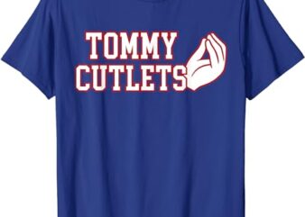 Tommy Cutlets Football Quarterback, NY Italian Hand Gesture T-Shirt