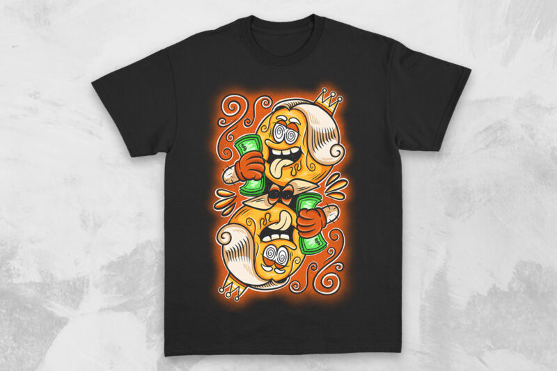 Artsy Cartoon Pop Culture T-shirt Designs