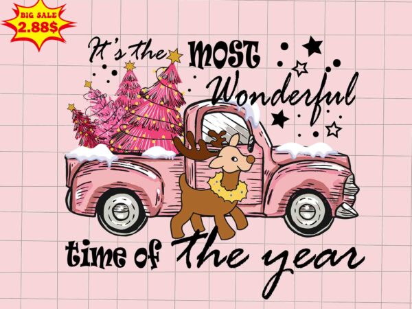 It the most wonderful time of the year png, santa christmas png, santa png, santa sunglasses png, pink christmas png t shirt design for sale